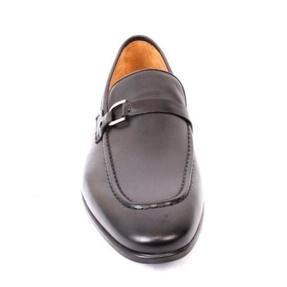 ROBERTO SERPENTINI 9210 Black Leather Moccasins Loafers Shoes main image 2